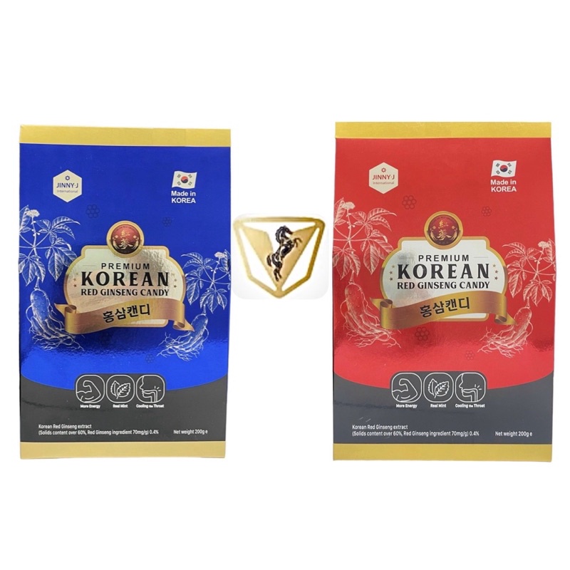 JINNY-J Kẹo Hồng Sâm Hàn Quốc Hộp Giấy 200g - KOREAN RED GINSENG CANDY
