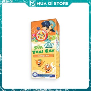 Kun, sữa kun, sữa trái cây hương cam thùng 48 hộp x 110ml