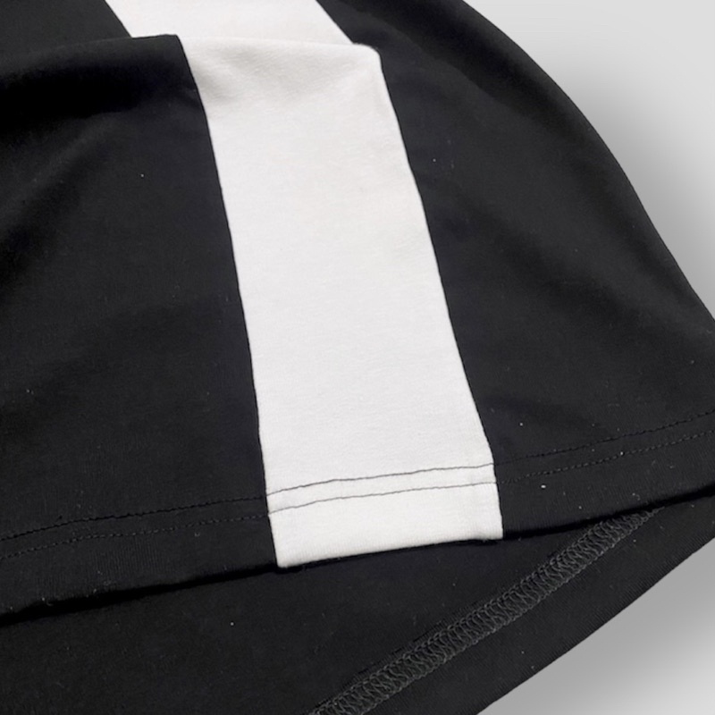 Áo thun tay lỡ form rộng kẻ sọc vai - phông nam nữ cotton oversize Jiang Store