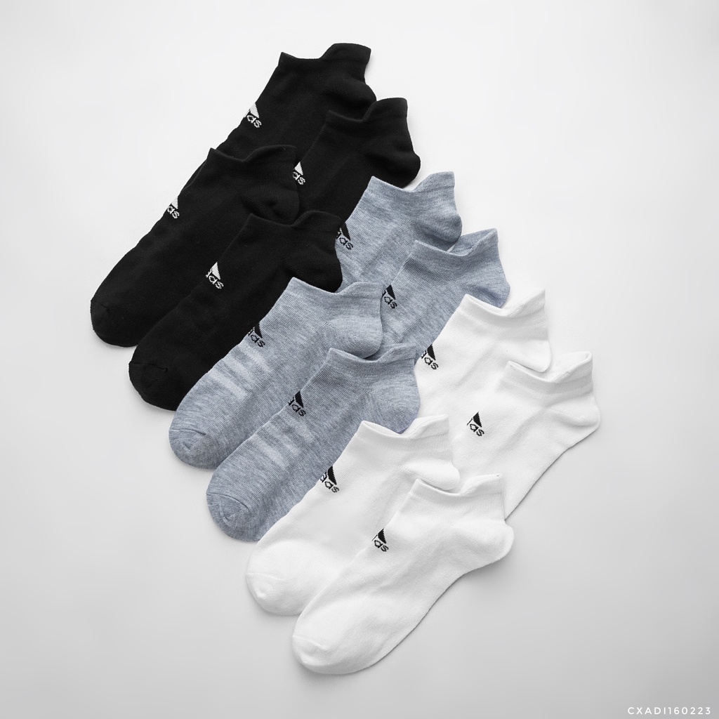 Set 6 Đôi Vớ Cổ ngắn thể thao với chất liệu cotton cao cấp, thấm hút tốt AD12