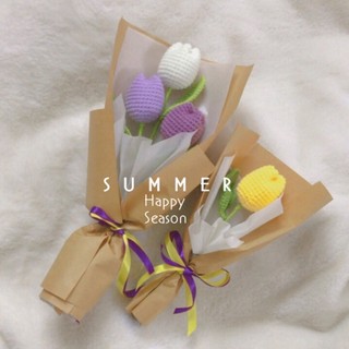 Bó hoa tulip handmade bằng len🌷🌷
