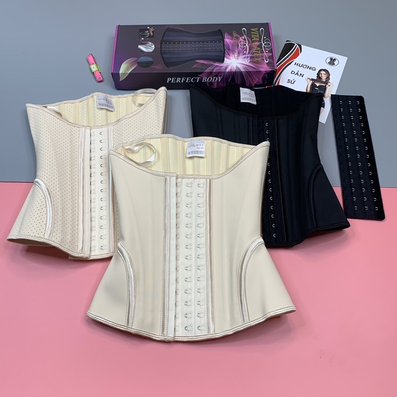 Đai Vitalatex thế hệ mới trơn,đặc,19 xương nhập khẩu từ Italia. Giúp bạn có vòng eo con kiến.