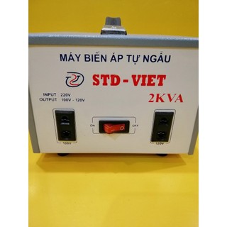ĐỔI NGUỒN (BIẾN ÁP) STD 220V-100V CÔNG SUẤT 2000VA (vuông)