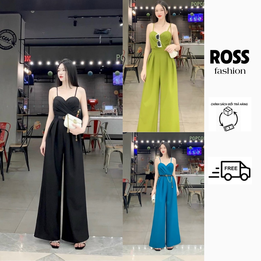 Jum Suông 2 Dây Kèm Dây Nịt Cực Sang Chảnh, Jum Vải Thun Lạnh Phong Cách Sexy Sành Điệu Ross Fashion