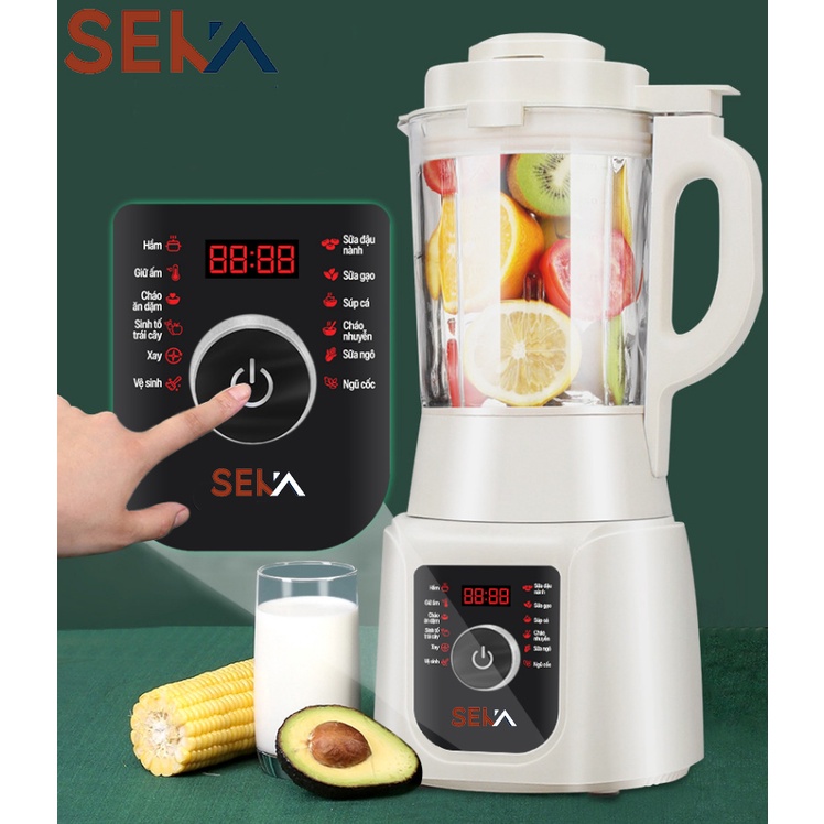 Máy làm sữa hạt đa năng SEKA E300 12 chức năng 1750ml -  1 đổi 1 hàng chính hãng