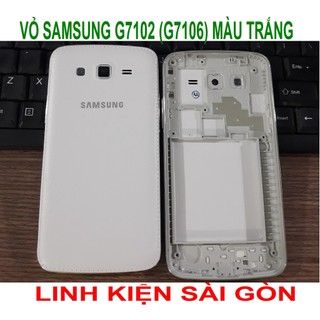 Vỏ samsung g7102 màu trắng