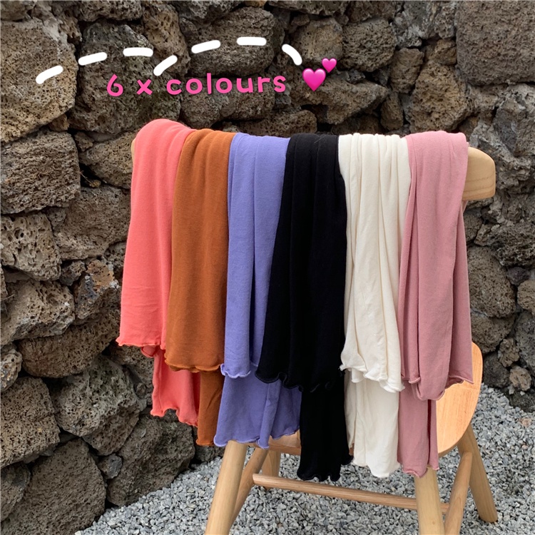 Áo Thun Tay Dài Cổ Cao Màu Sắc Đơn Giản Cho Nữ