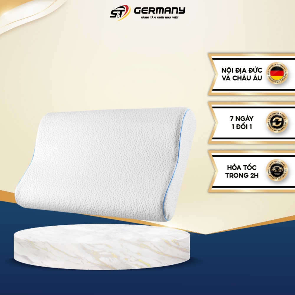Gối ngủ, gối ngủ chống đau vai gáy Dreamzie Made In EU vỏ gối sợi tre giúp ngủ ngon Germanysnt 160028