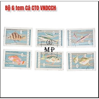 [88] Bộ 5 tem cá có mộc Việt Nam sưu tầm