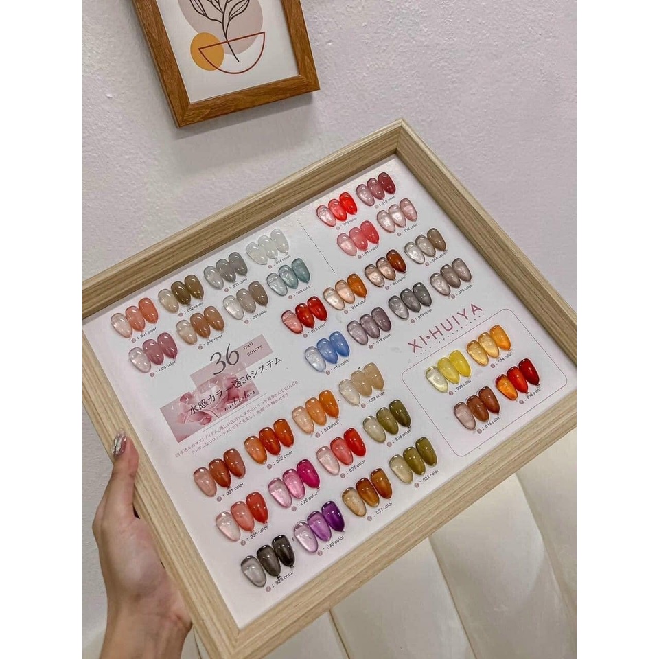 Set sơn gel thạch 36 màu cao cấp tặng bảng màu