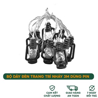 Bộ dây đèn trang trí nháy 3mét dùng PIN