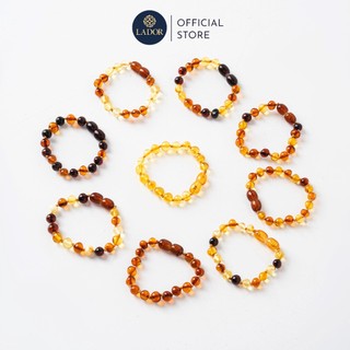  Vòng tay Amber hạt tròn tự nhiên cho bé - Trang sức Lador - LD00019