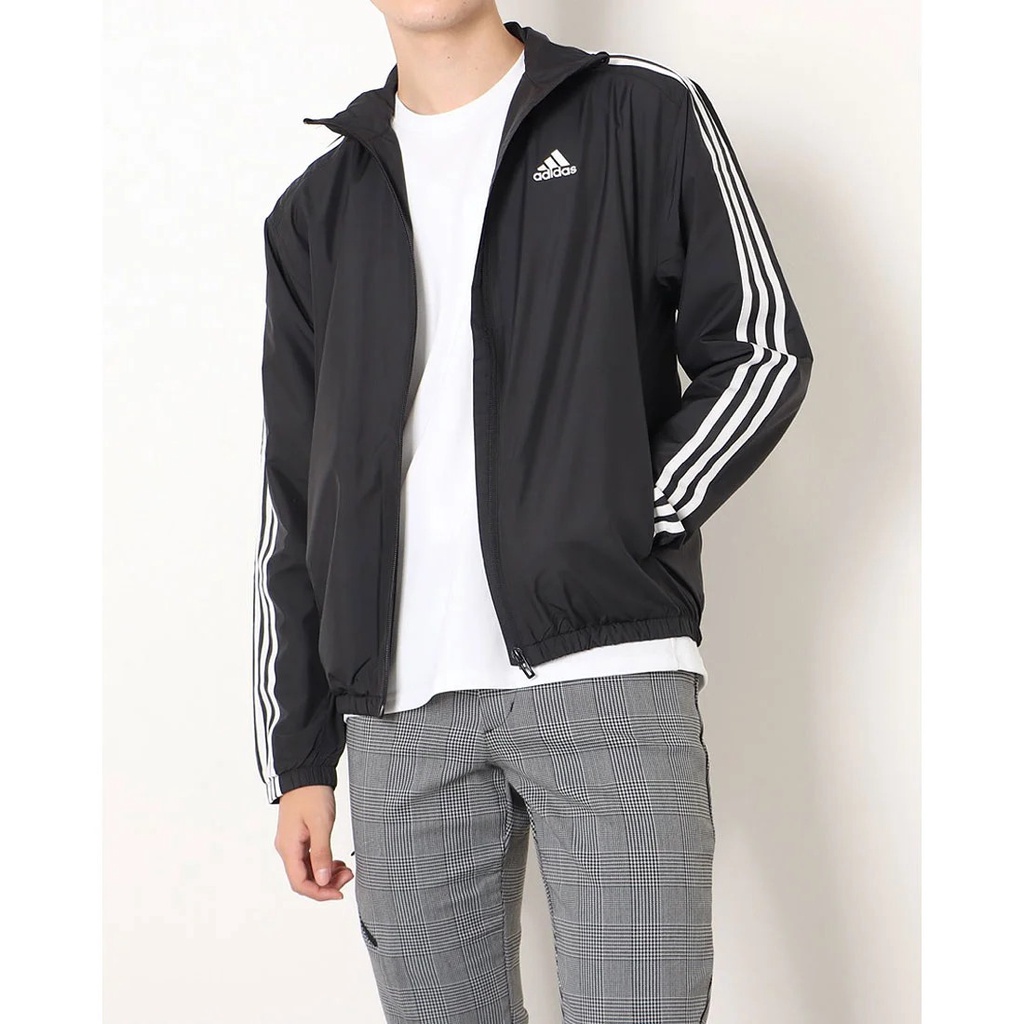 ÁO KHOÁC ADIDAS CHÍNH HÃNG-ÁO KHOÁC GIÓ 3 SỌC MUST HAVES/GE0406