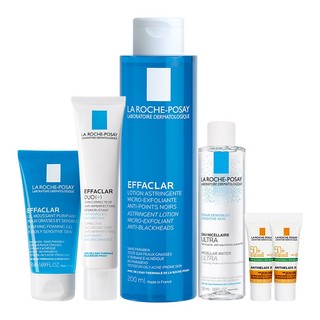 Bộ sản phẩm giảm dầu, giảm mụn ngừa thâm hiệu quả sau La Roche-Posay