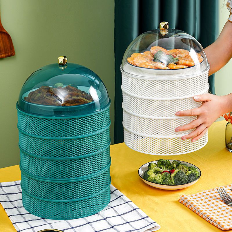 Lồng Bàn Giữ Nhiệt 5 Tầng Đa Năng, Chống Ruồi Muỗi