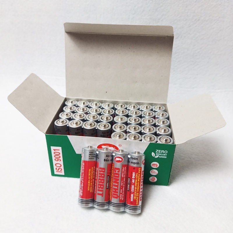 Set 4 viên pin Con thỏ AA 1.5V