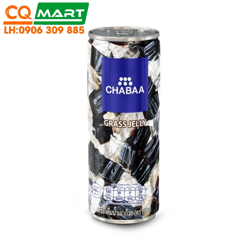 Nước Sương Sáo Thái Lan Chabaa Grass Jelly Lon 230ml