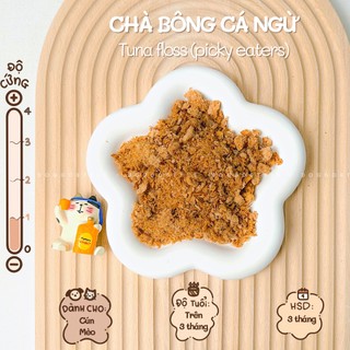 Chà Bông Ruốc Cá Ngừ Nguyên Chất Cho Chó Mèo Kén Ăn DOGGOSTYLE Homemade Cung Cấp Protein Omega 3,6,9 Mượt Lông