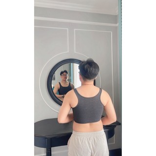 Áo nịt ba lỗ ngắn tomboy