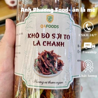 Khô bò sợi to lá chanh siêu ngon ăn vặt giá tốt