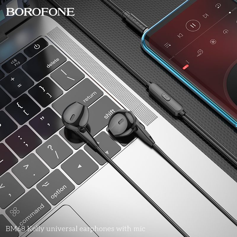 Tai Nghe Có Dây Borofone BM68 Chính Hãng, Tai Nghe Nhét Tai Có Mic Bảo Hành 12 Tháng
