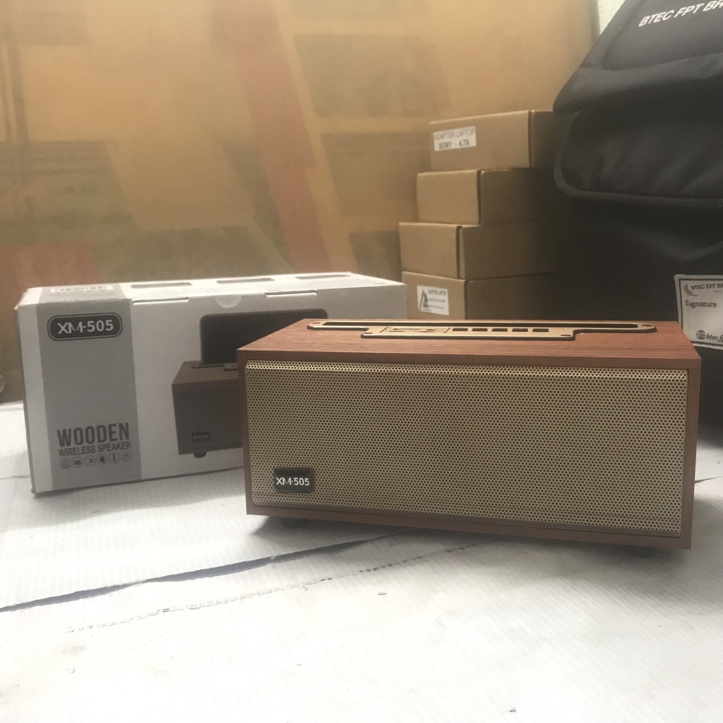 LOA BLETOOTH WOODEN XM-505/MINI SPEAKER WS-887 CHÍNH HÃNG