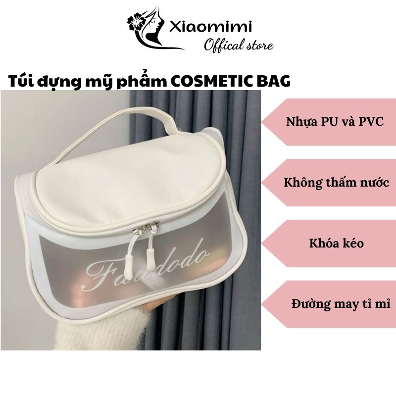 Túi đựng mỹ phẩm mini trong suốt đa năng COS.METIC BAG nhựa PVC chống nước Xiaomimi 44441ffd