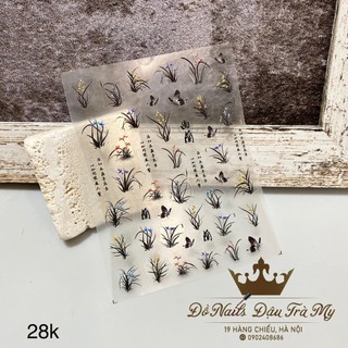 Phụ kiện nail - Sticker Tomoni Hoa Lụa