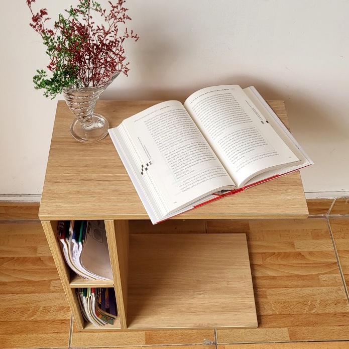 Bàn Laptop Mini Ván MDF 17mm di động - Bàn bên sofa - Bàn trà QAB05 - Nội thất lắp ráp 2022