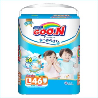 Bỉm Tã Goon PREMIUM Quần/ Dán L50/M60/S64/XL46/L46/M56/XL42/XXL36