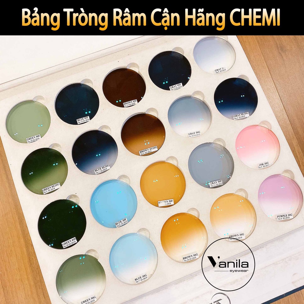 Tròng Kính Râm Cận VANILA chính hãng