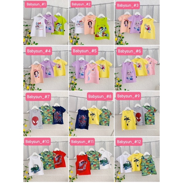 Set 3 áo cotton cho bé