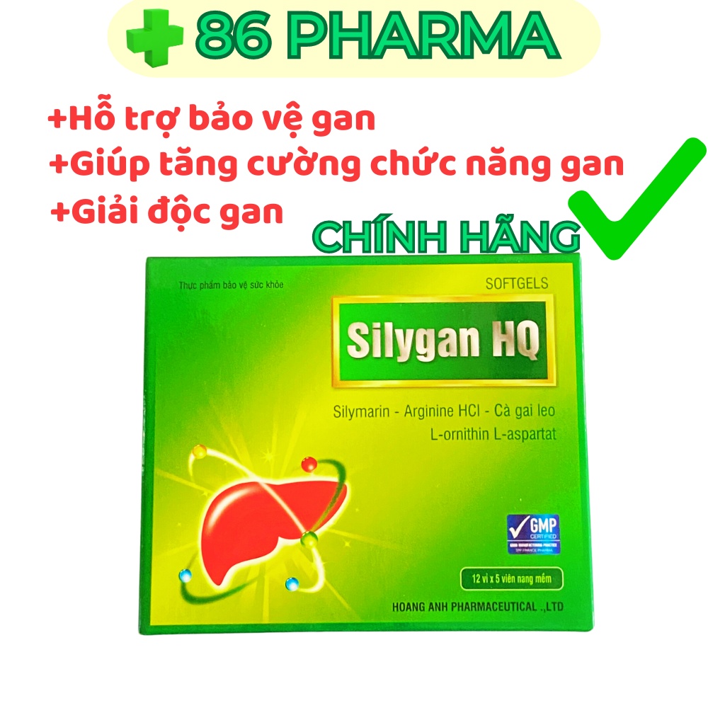 Thực phẩm bảo vệ gan, hỗ trợ giải độc gan SILYGAN hộp 12 vỉ mỗi vỉ 5 viên