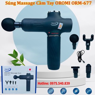 SÚNG MASSAGE GUN OROMI OMR-677 NHẬT BẢN, Máy Matxa Thư Giãn Giảm Đau Nhức Toàn Thân Cao Cấp