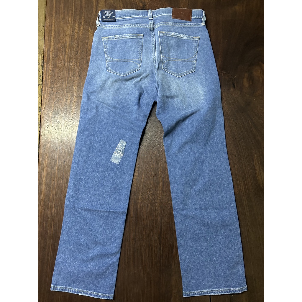 Quần jean nam Hollister Epic Flex Classic Straight