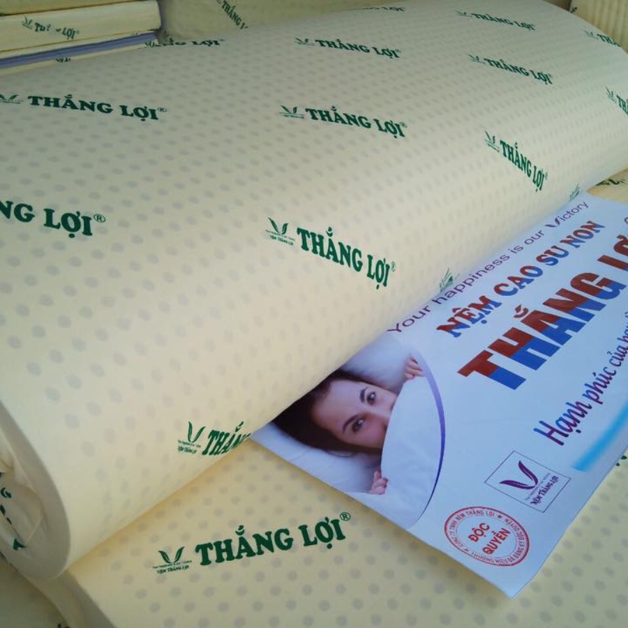 Nệm Cao Su Non Thắng Lợi foam thiên nhiên 10cm 15cm 20cm 1m 1m2 1m4 1m6 1m8 Bảo Hành 15 năm Đạt Thắng