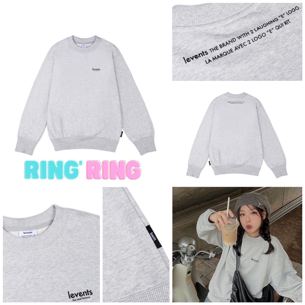 Áo Tay Dài LEVENTS® BASIC SWEATER Tặng Kèm Túi Tote Hoặc Túi Giấy Khi Mua Từ 2SP Levents