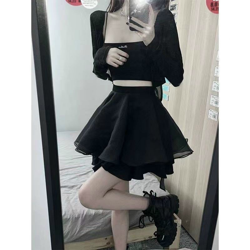 Chân váy voan 2 lớp dễ thương