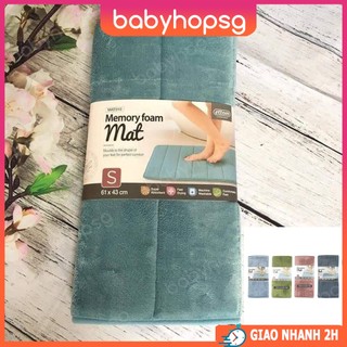 Thảm chùi chân lock&lock memory foam stripe mat510 mat511 có gân - babyhopsg