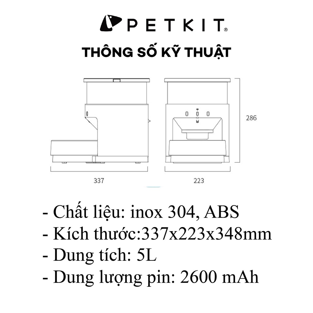 Máy Nhả Hạt Cho Mèo Ăn Tự Động PETKIT Infinity Fresh Element 3 - BH 12 tháng