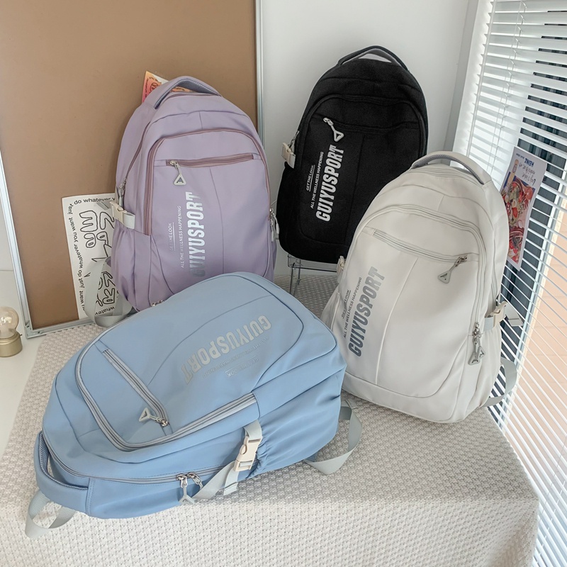 Balo học sinh PRETTYZYS sức chứa lớn 15.6 inch thời trang Hàn Quốc 2023 trẻ trung cho nữ