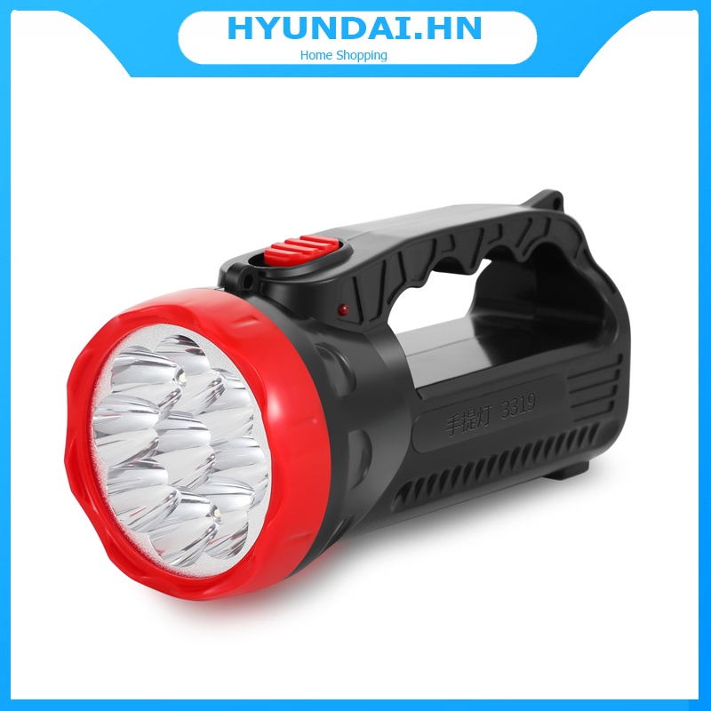 Đèn pin sạc lại di động 9 bóng LED T3319, thời gian sáng lâu - Đèn pin cầm tay
