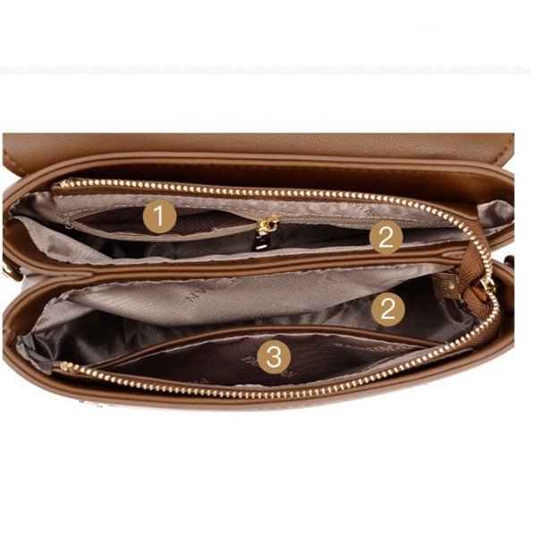 Túi xách nữ kèm dây lụa mềm mại FANSIMAN chính hãng da PU cao cấp, đeo vai, đeo chéo dáng trẻ trung FSH059