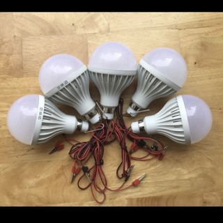 Bóng nấm led 9w kẹp bình Acquy 12V