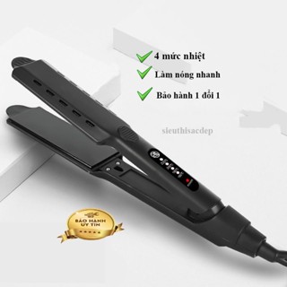 Máy Duỗi Tóc, Ép Tóc Thẳng Bản To 4 Mức Chỉnh Nhiệt