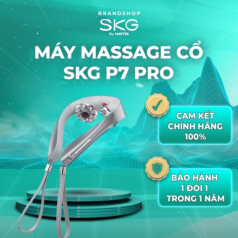 Máy massage cổ vai gáy SKG P7 PRO giảm đau mỏi cổ vai gáy hiệu quả.