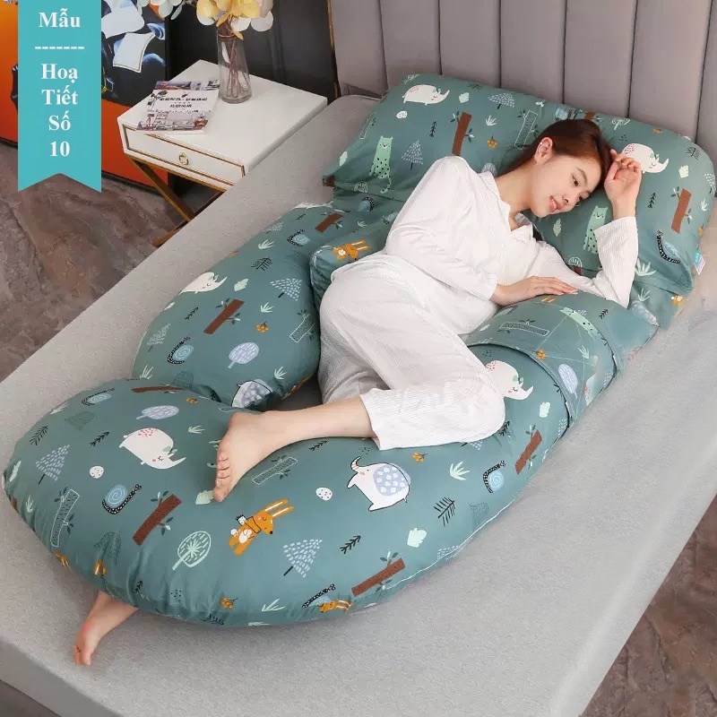 gối chữ G loại có hoạ tiết CÁC MẪU HOT HOT dùng từ lúc bầu tới sau sinh