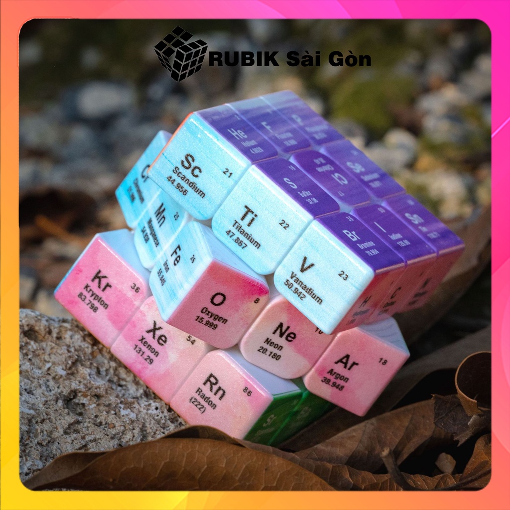 Rubik Periodic Macaron 3x3 Rubic Biến Thể Tuần Hoàn Các Nguyên Tố Hóa Học Đồ Chơi Trí Tuệ Nâng Cao Độ Khó Cho Trẻ Em