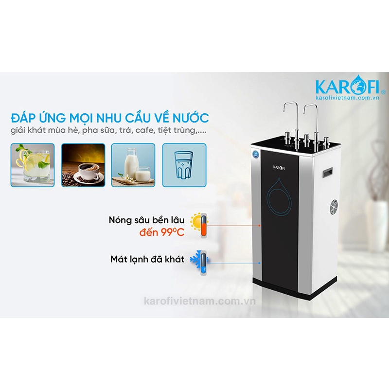 Máy lọc nước nóng lạnh Karofi KAD-D50 -Bảo hành 3 năm tại nhà