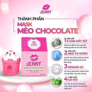 Ủ trắng mask mèo socola Jenny